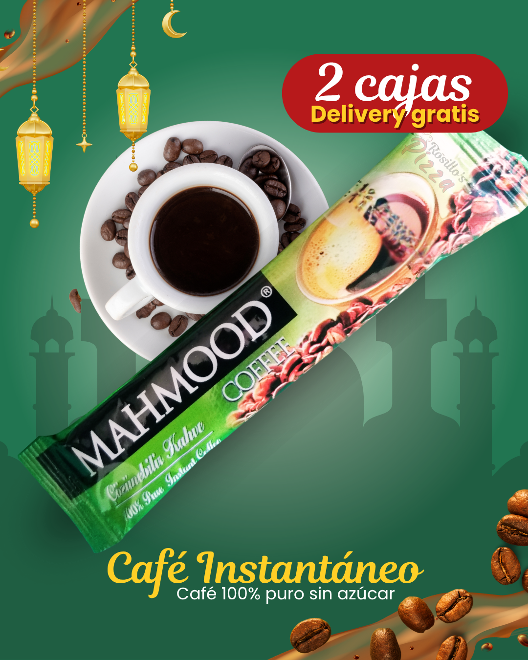 Café instantáneo 100% puro mahmood